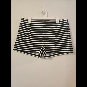 JCrew Navy and White Striped Shorts Woman's 12